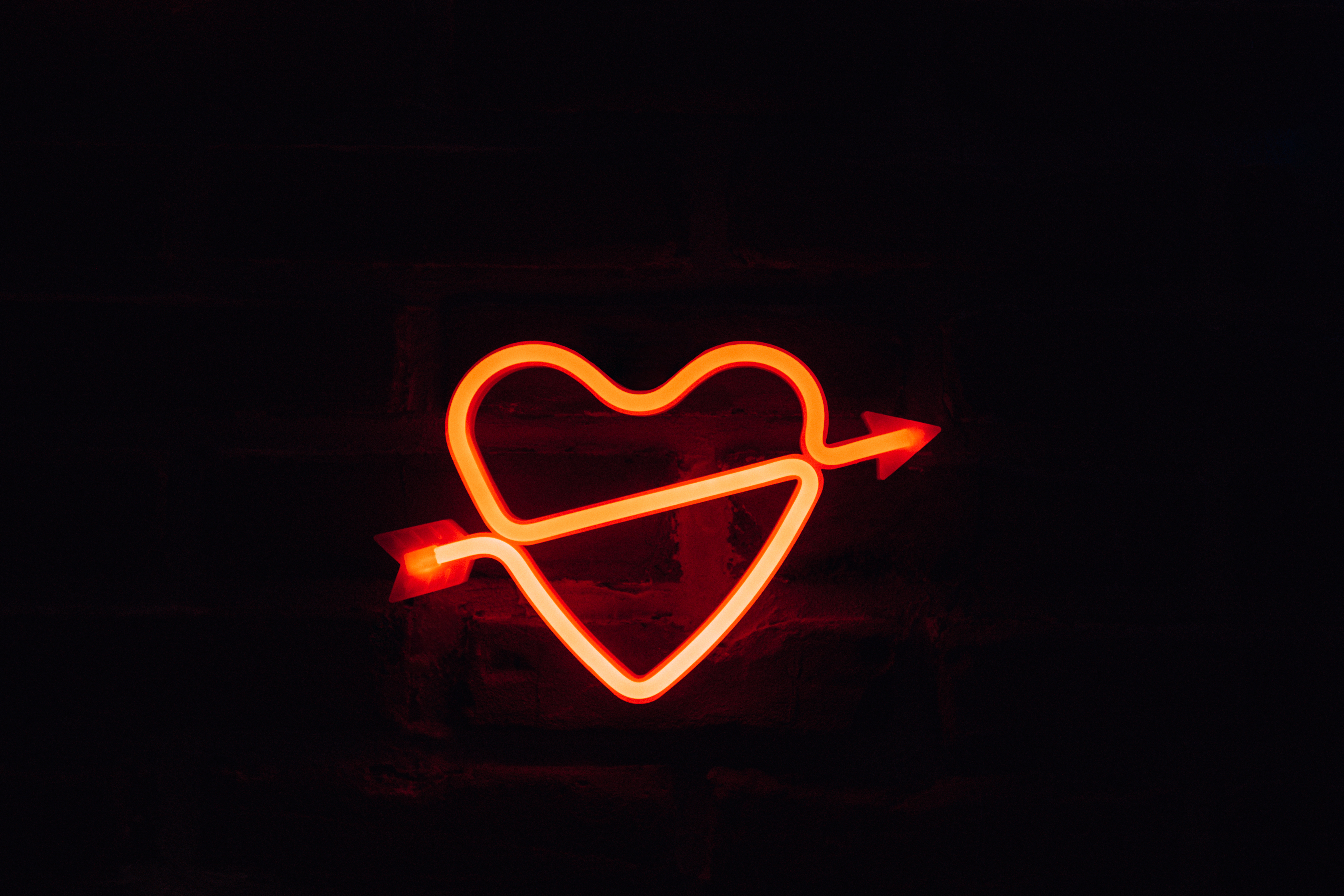 Heart Neon Signage in Close Up Photography · Free