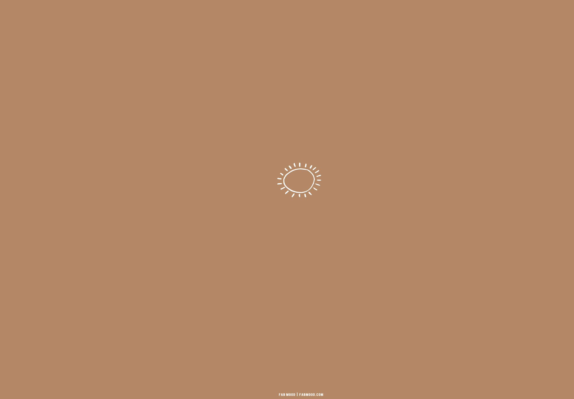 Brown Aesthetic Wallpaper for Laptop, Sun Aesthetic