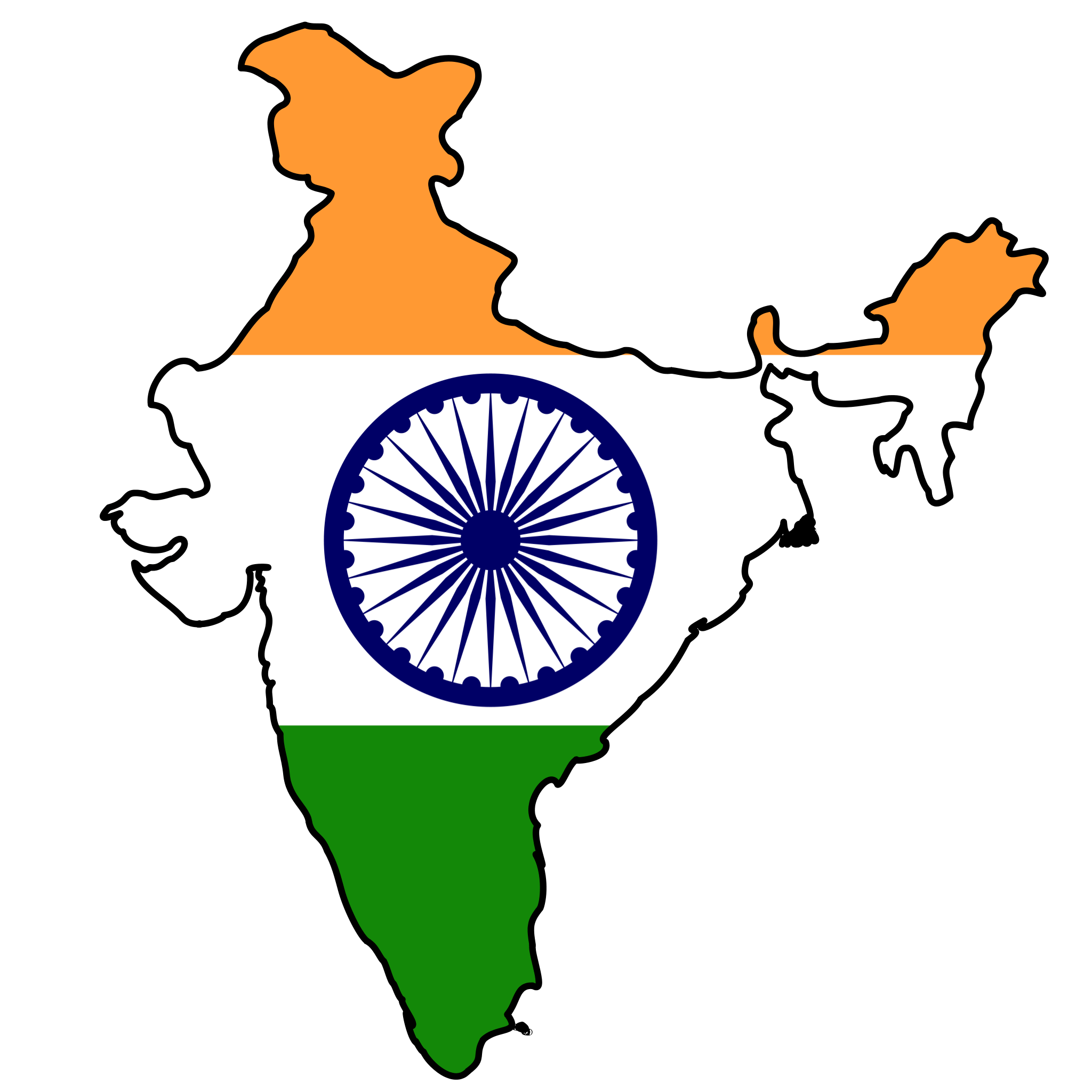 India Map PNG Transparent Image
