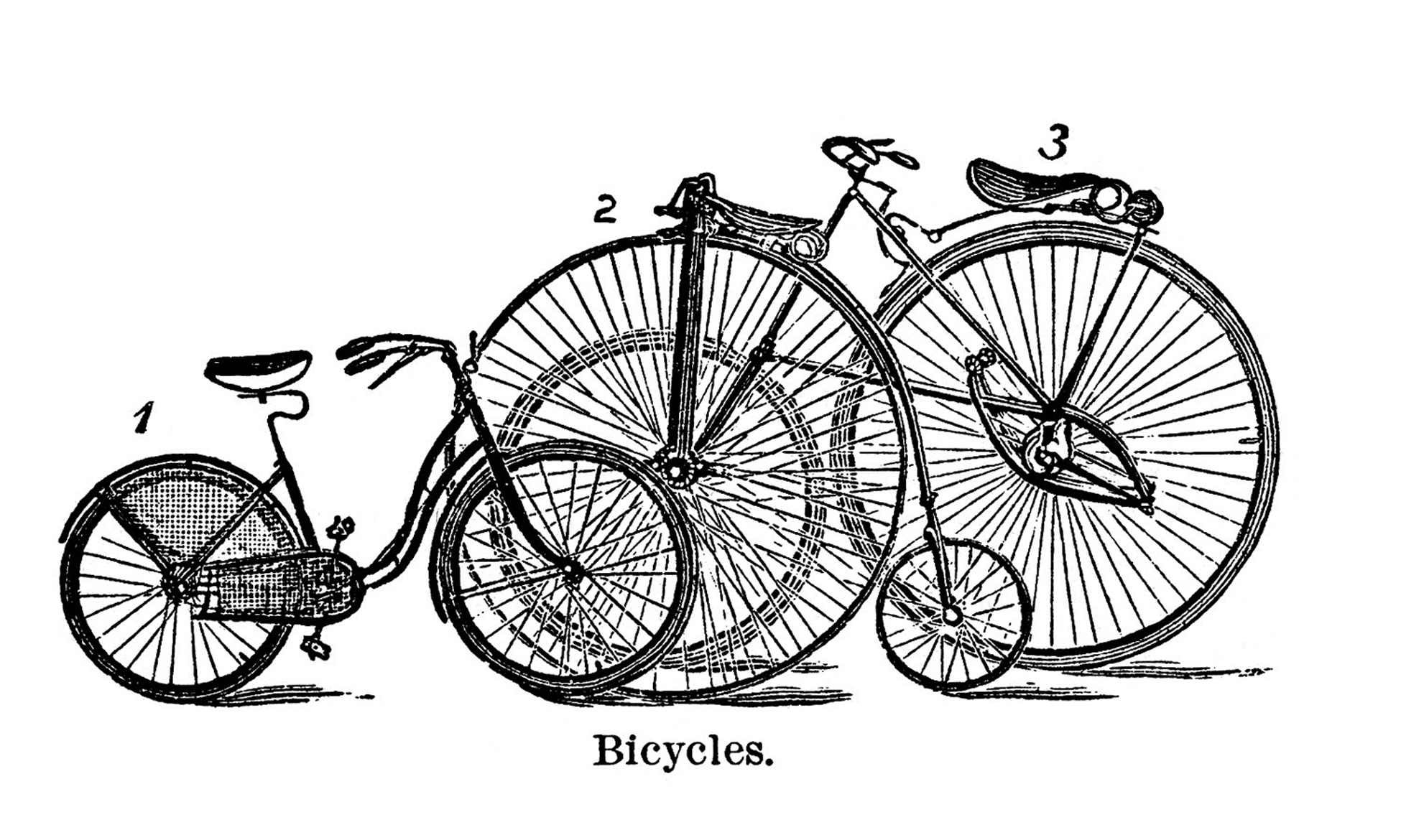 Bicycle Clipart (So cute)! Graphics Fairy