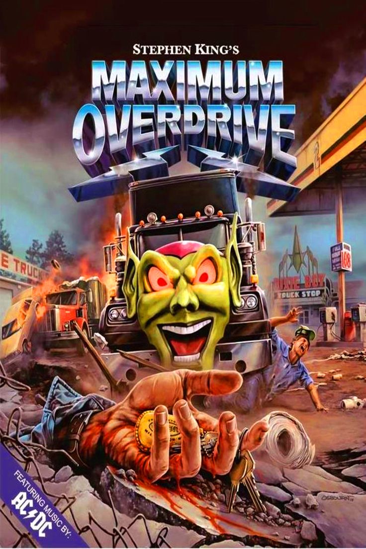 * Stephen King. Maximum overdrive, Horror movie posters, Stephen king movies