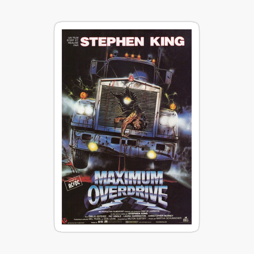 Maximum Overdrive Original Movie Poster. 【﻿Ｈｏｒｒｏｒ】 Design （1986） Poster