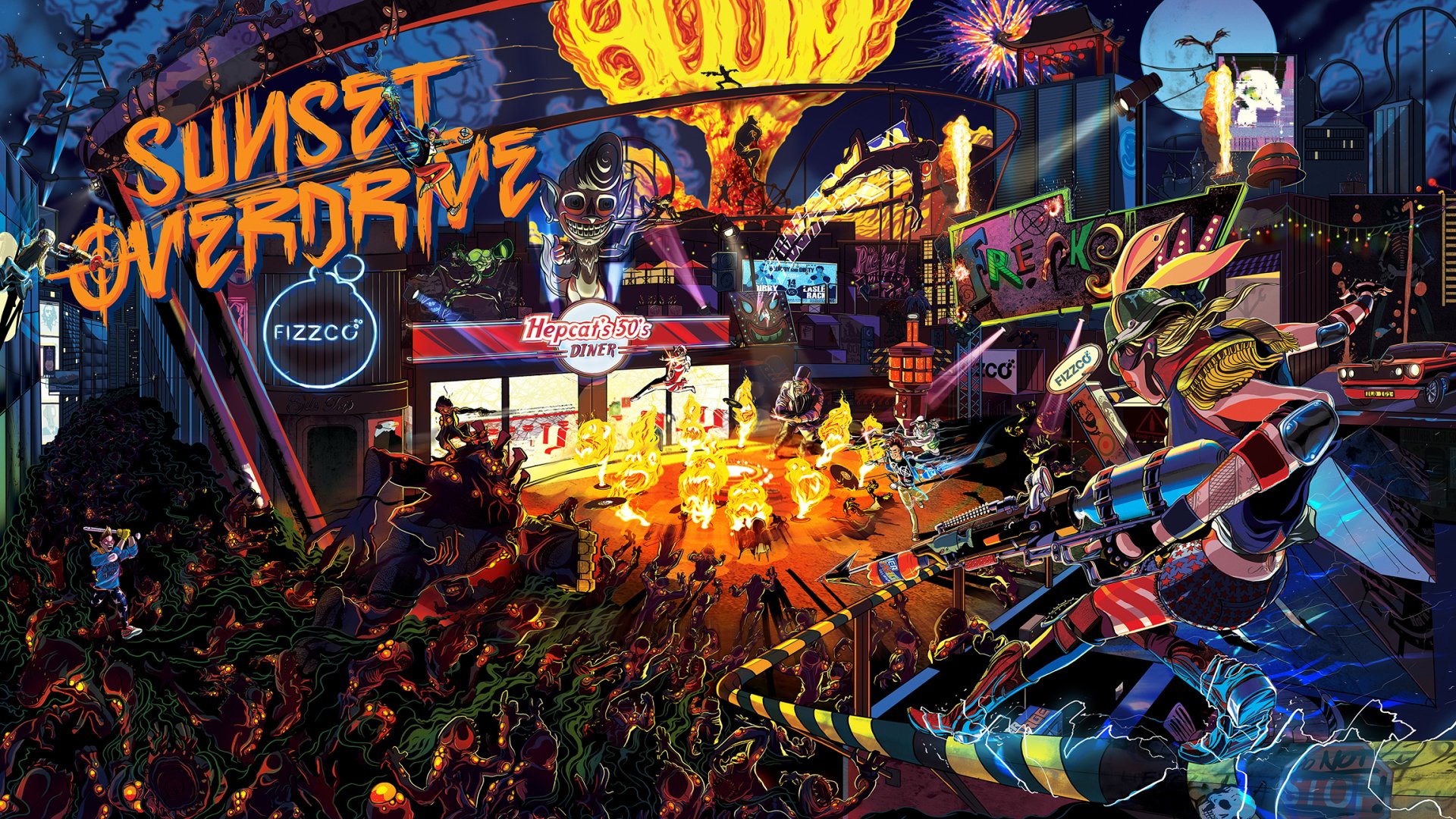 Sunset Overdrive HD Wallpaper and Background
