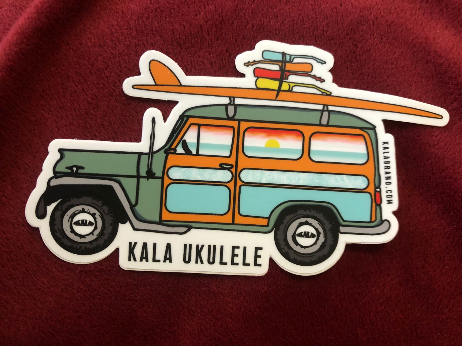 Kala Woody Jeep Sticker