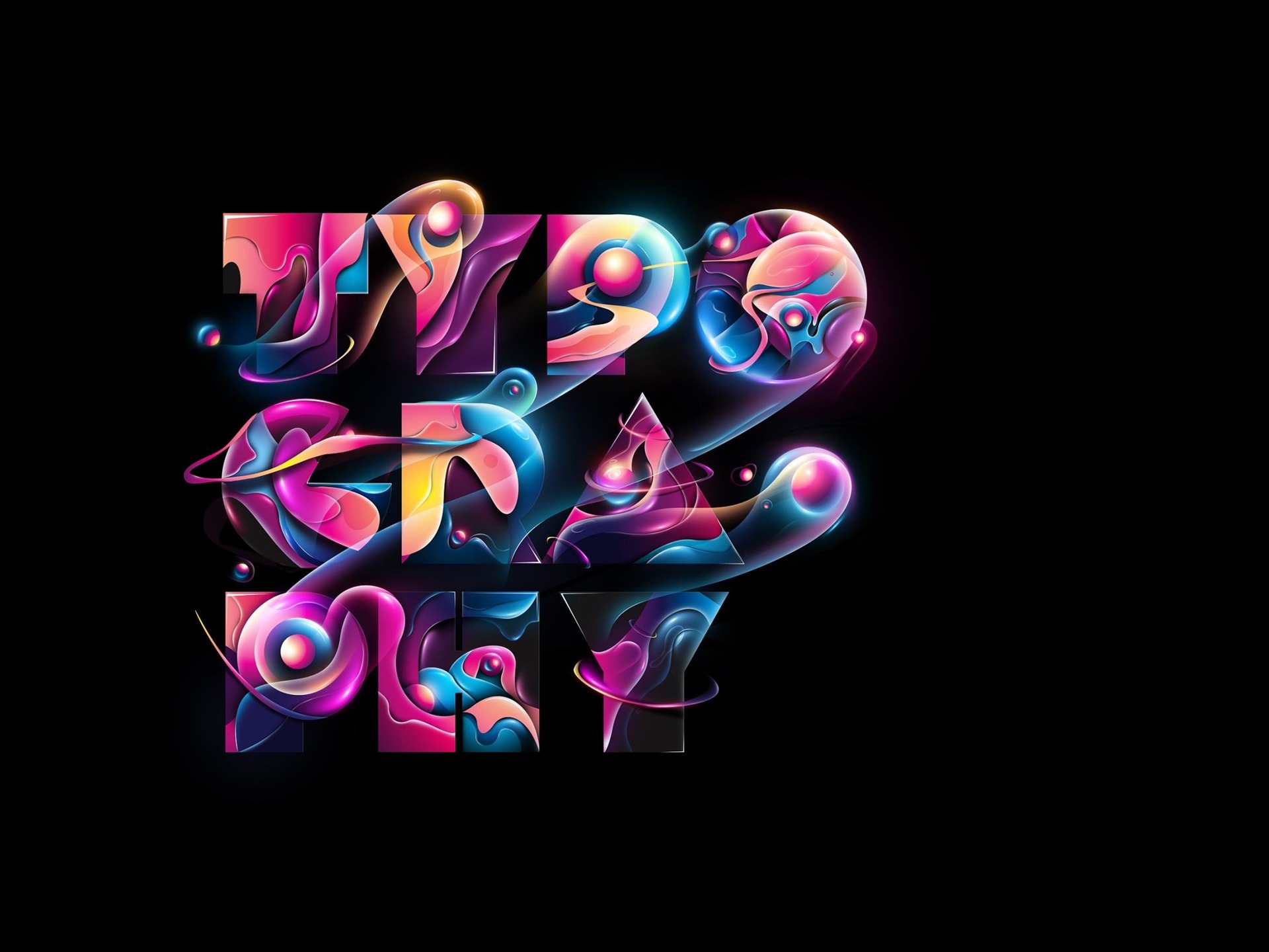 Typography Creative Graphic Design Wallpaper