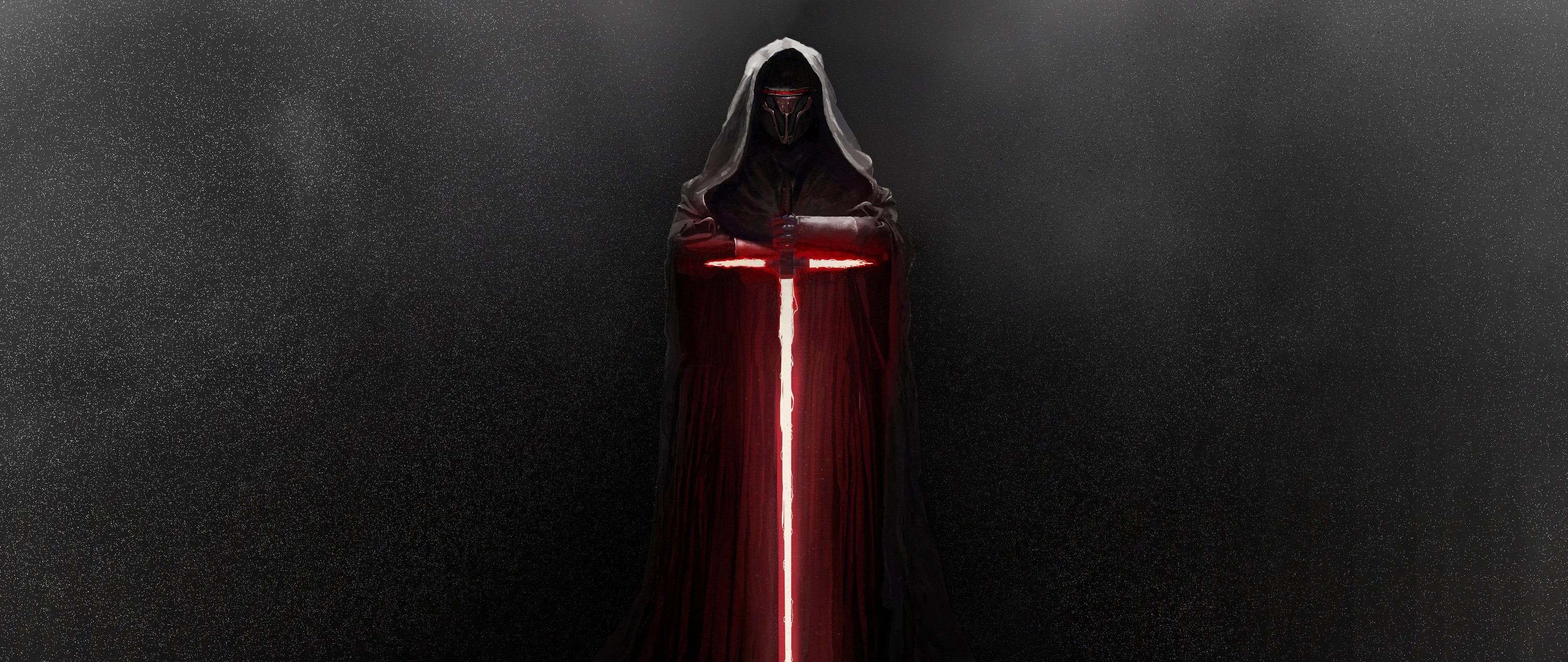 Star Wars knights of the old republic, lightsaber, Star Wars, Revan, Darth Revan (3000x1268px) on Wallls.com