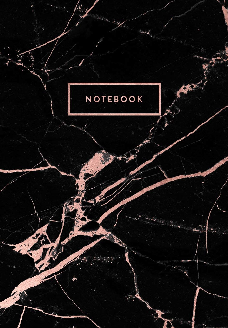 Notebook: Rose Gold and Black Marble Journal pages Size (Trendy Marble and Gold): Paperlush Press: 9781729253052: Books