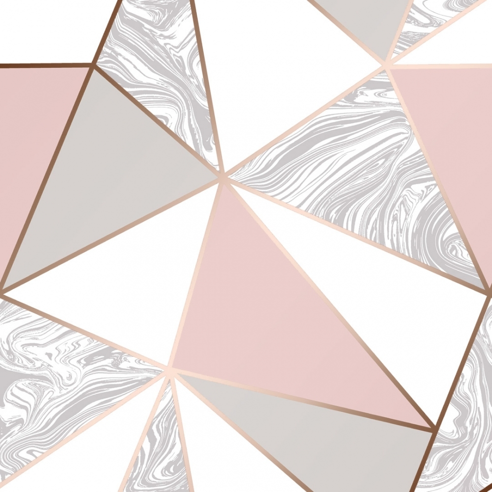 Zara Marble Metallic wallpaper in soft pink & rose gold. I Love Wallpaper