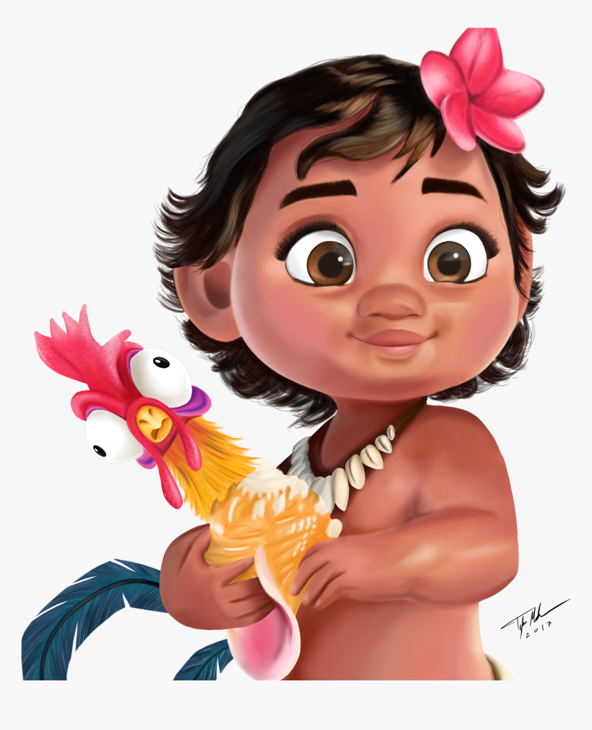 Moana Baby Great Free Silhouette Transparent Moana Hei Hei, HD Png Download, Transparent Png Image