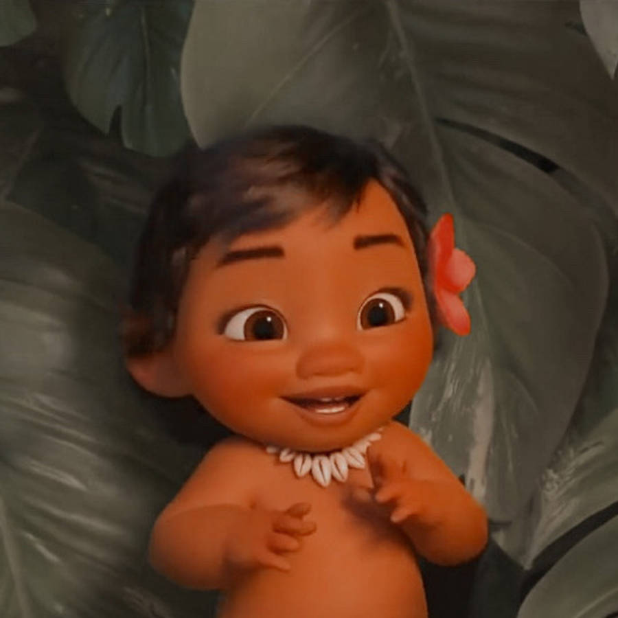 Download Giggly Baby Moana Wallpaper