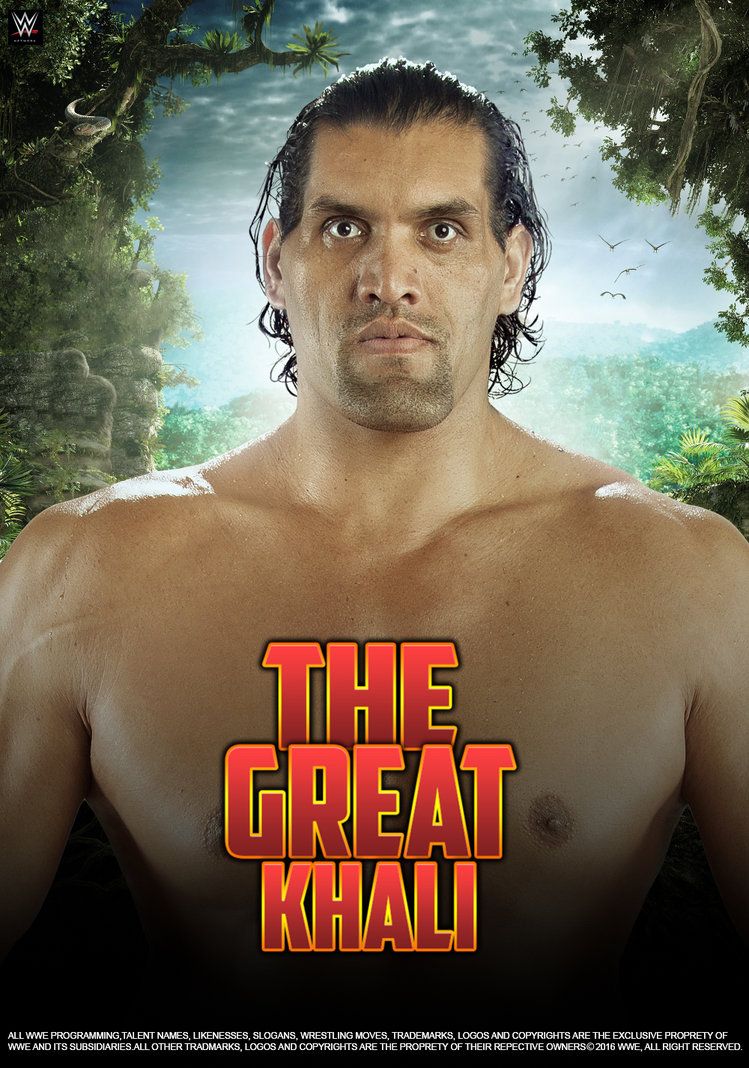 WWE The GReat Khali 2016 Poster. Wrestling wwe, Wrestling divas, Wrestling superstars