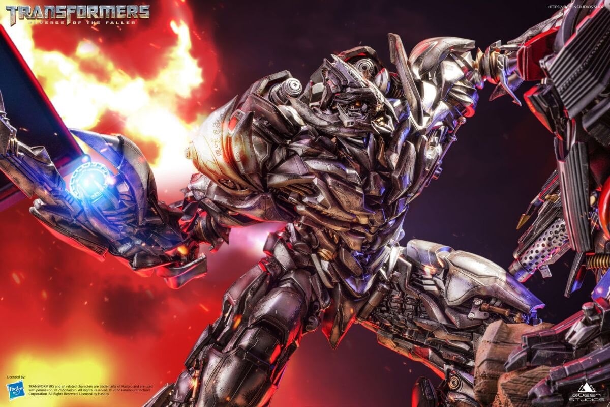 Queen Studios Jetpower Optimus Prime VS Megatron Statue Official Image & Details