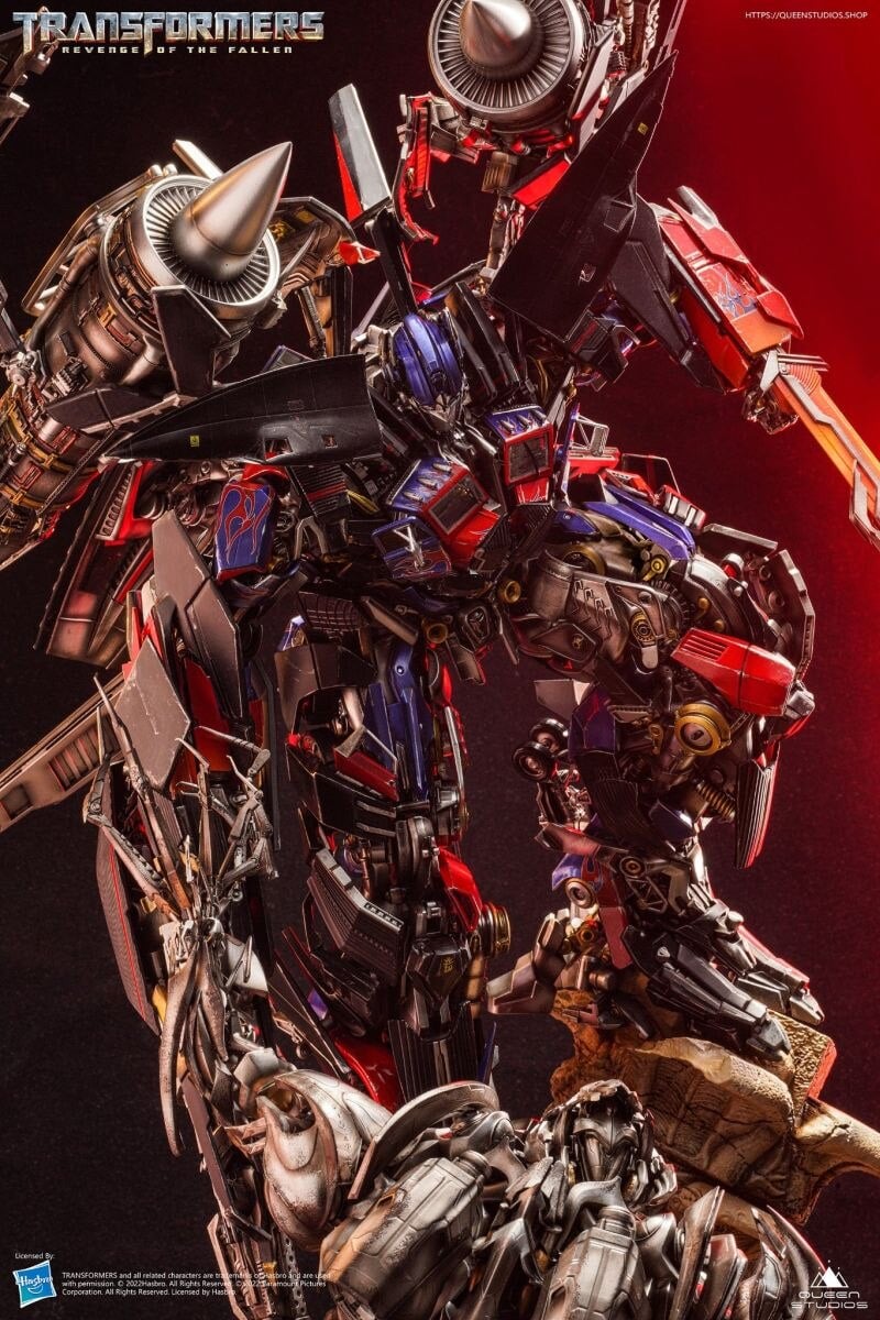 Queen Studios Jetpower Optimus Prime VS Megatron Statue Official Image & Details