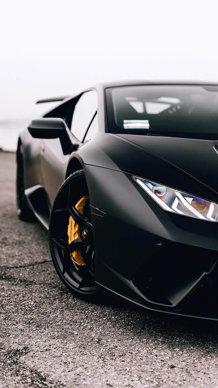 Black Lambo IPhone Wallpaper Wallpaper, iPhone Wallpaper