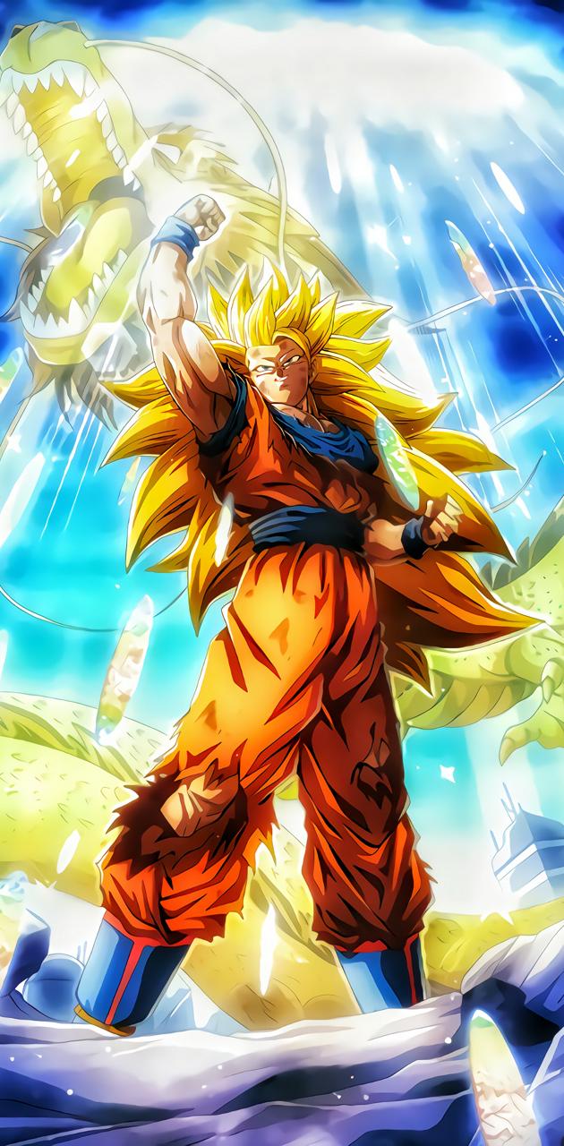 Goku SS3 Dragon Fist wallpaper