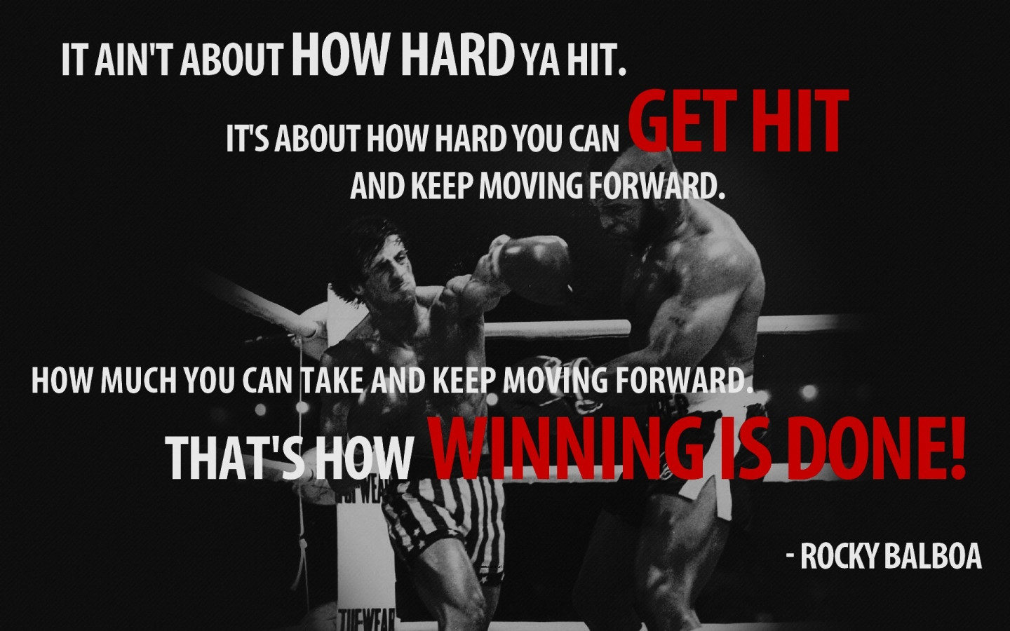 Cropped Rocky Balboa Quotes Hd Wallpaper