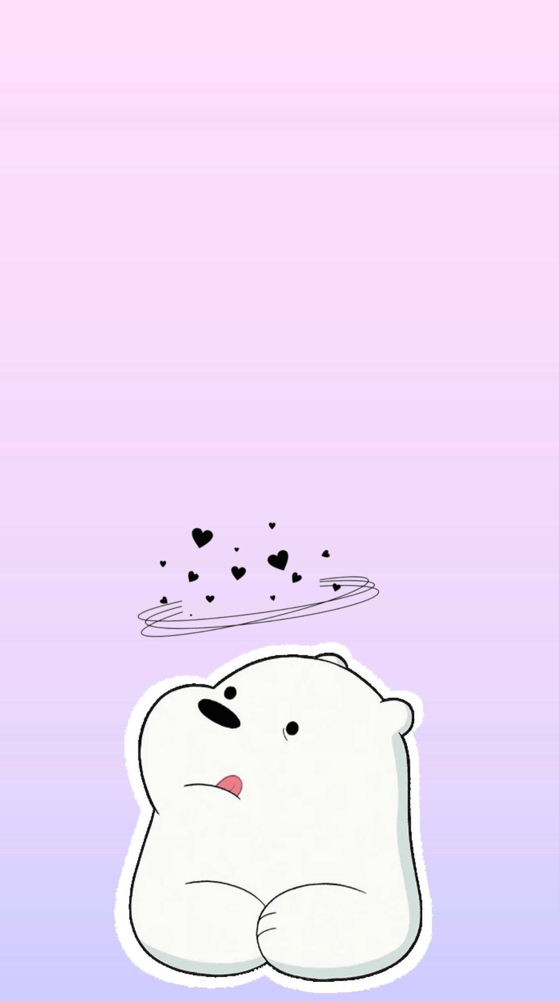 Download Ice Bear Cartoon iPhone Wallpaper
