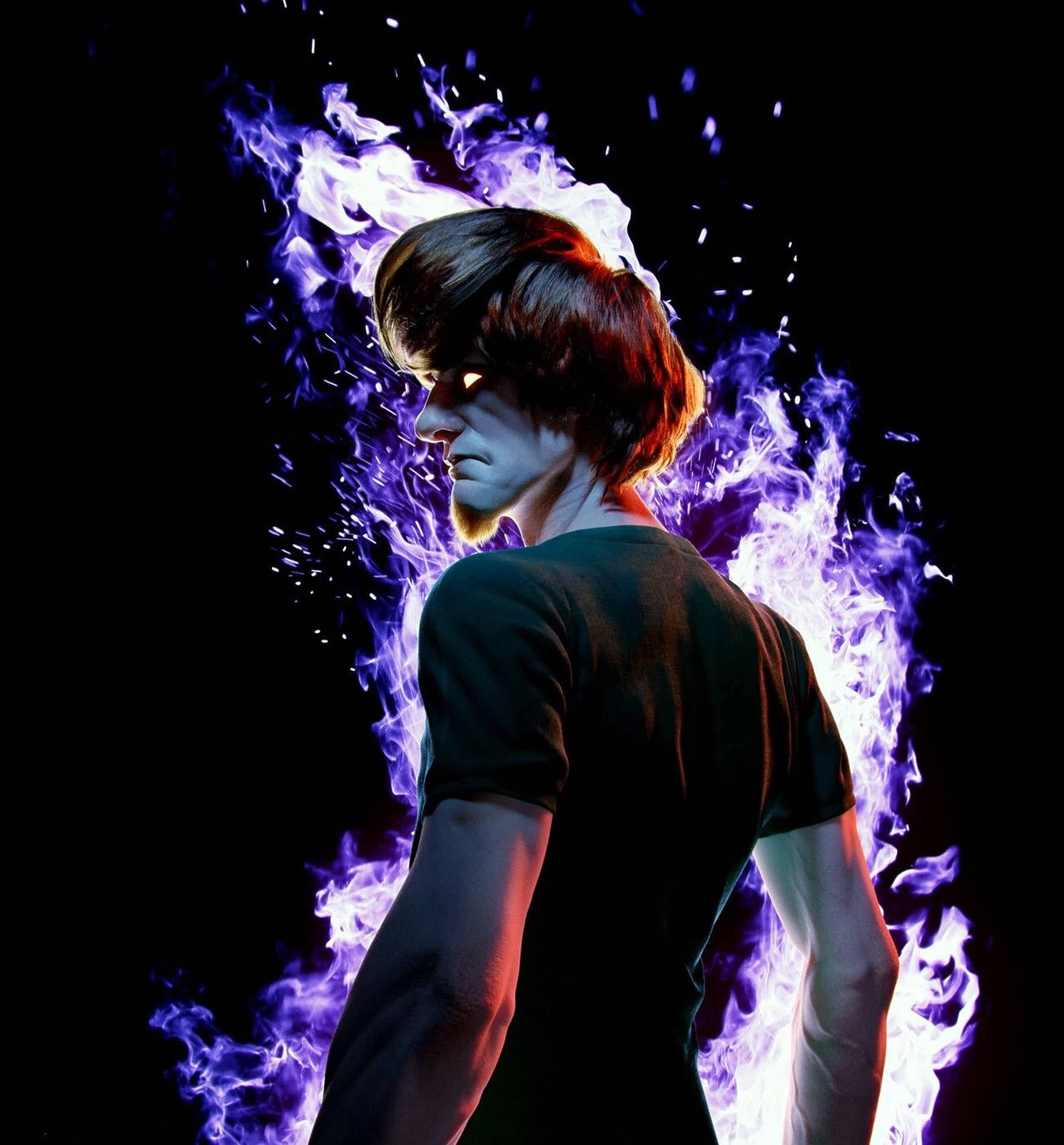 Download Shaggy Ultra Instinct In Side View Wallpaper