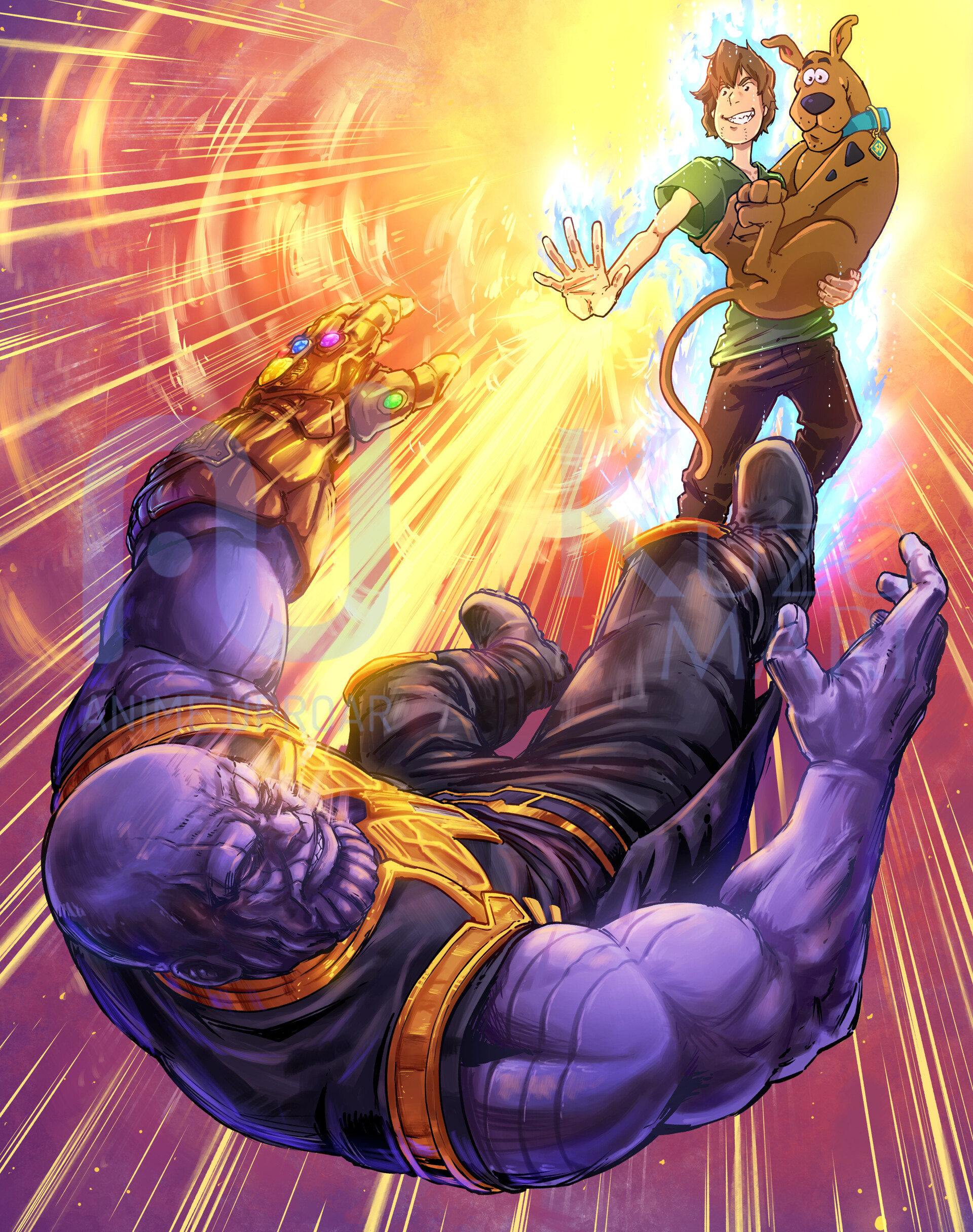 Ultra Instinct Shaggy vs Thanos!