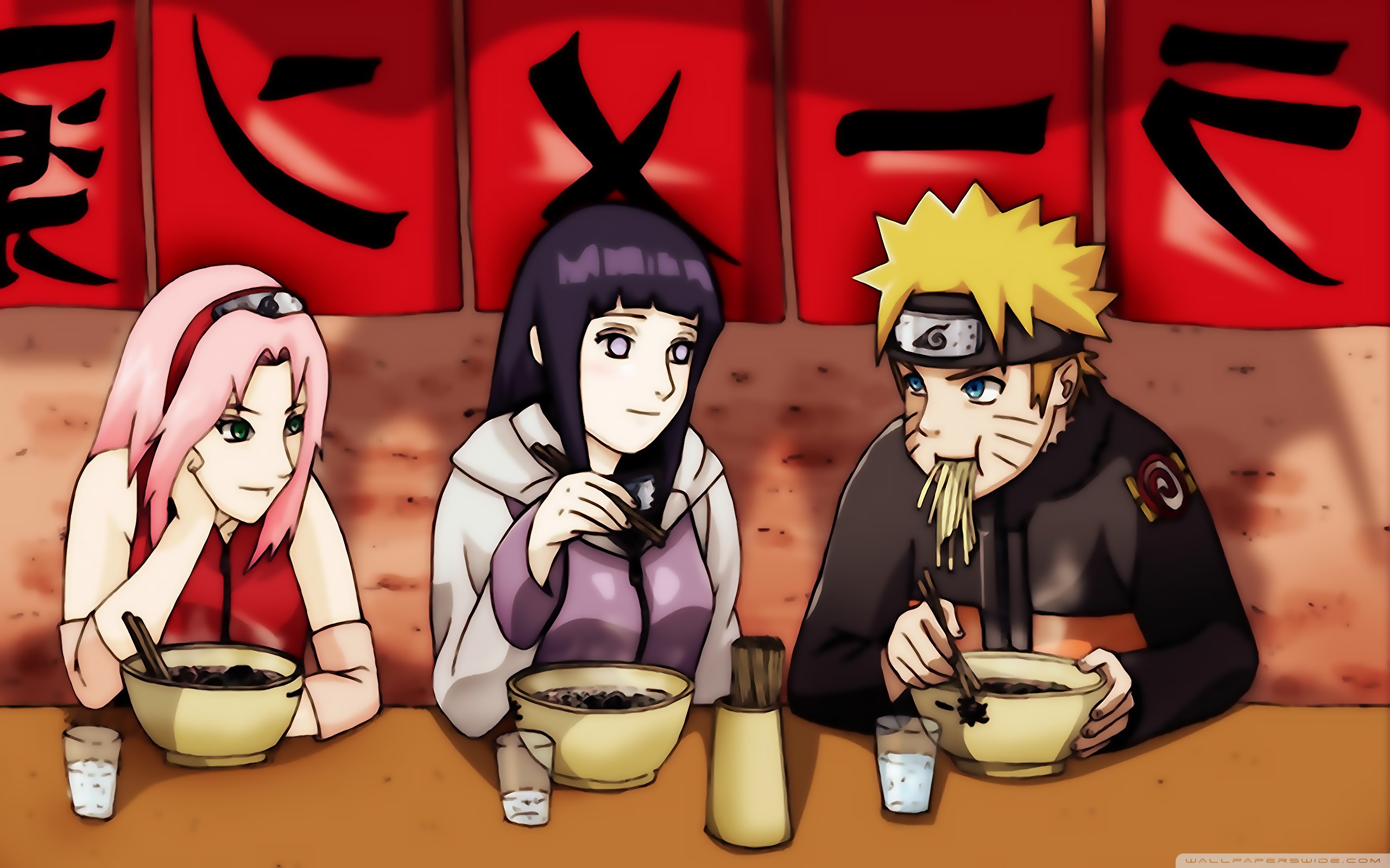 Haruno Sakura, Hyuuga Hinata And Naruto Uzumaki Ultra HD Desktop Background Wallpaper for 4K UHD TV, Multi Display, Dual Monitor, Tablet