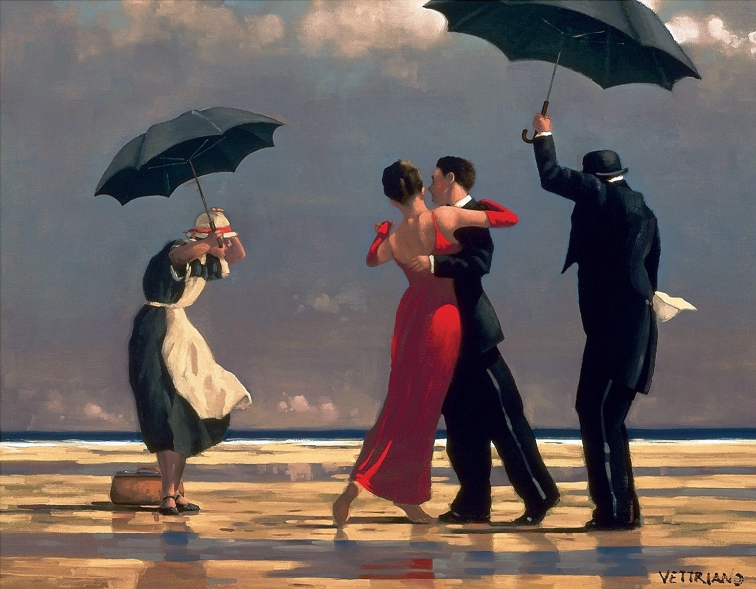 Jack Vettriano. The Singing Butler / Il maggiordomo cantante. Tutt'Art. Pittura • Scultura • Poesia • Musica