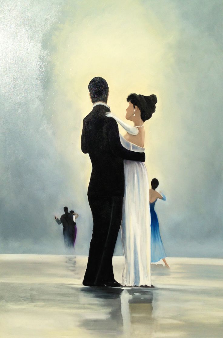 My latest painting. Copy of 'Dance me to the end of time' original done by Jack Vetriano. Painting, Jack vetriano, Art wallpaper iphone