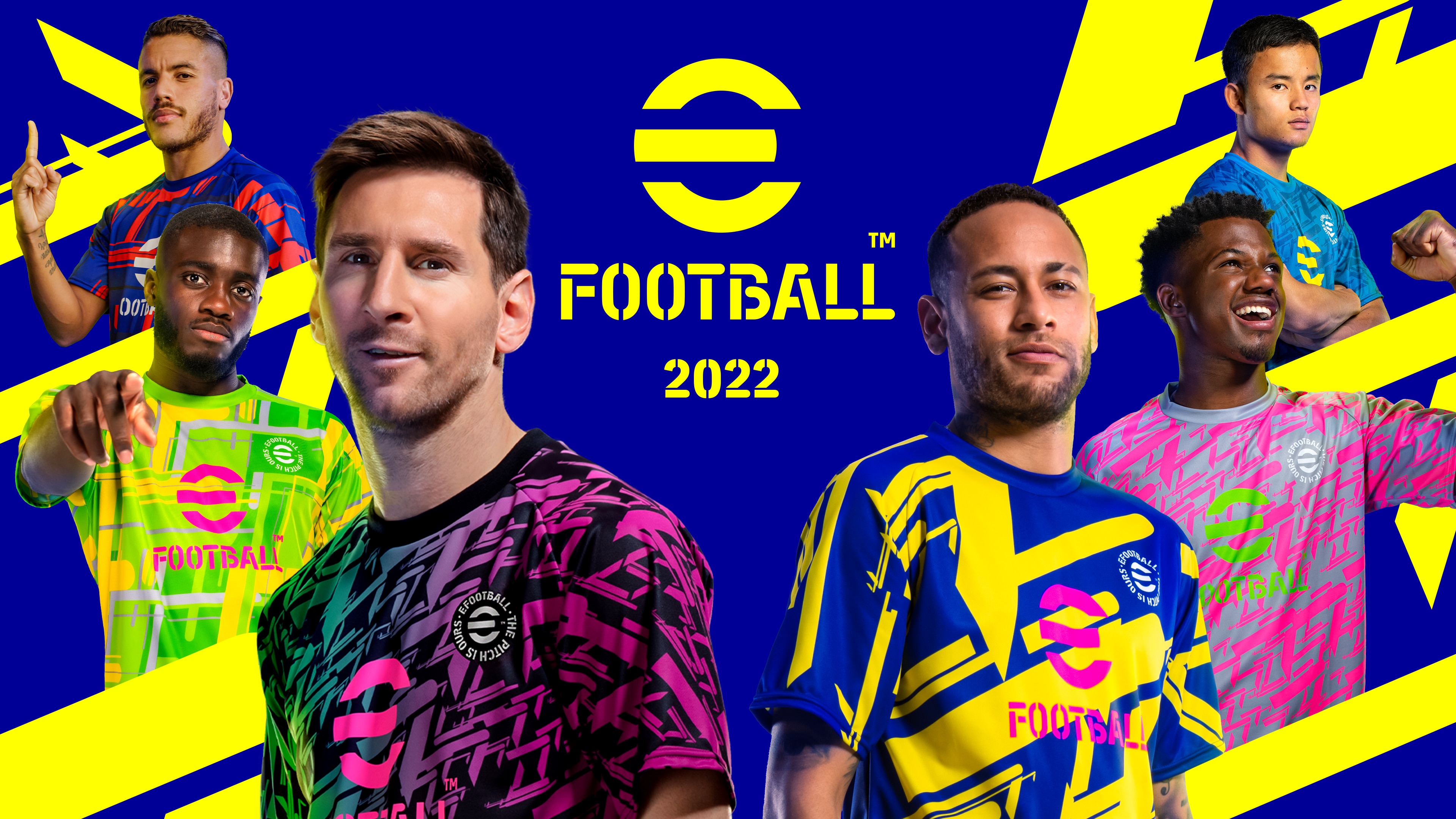 eFootball 2022 Wallpaper 4K, 2022 Games, Esports, Lionel Messi, Neymar Jr, Games