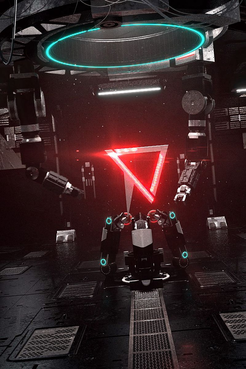 Download Wallpaper 800x1200 Laboratory, Sci Fi, Mechanism, Device, Light Iphone 4s 4 For Parallax HD Background