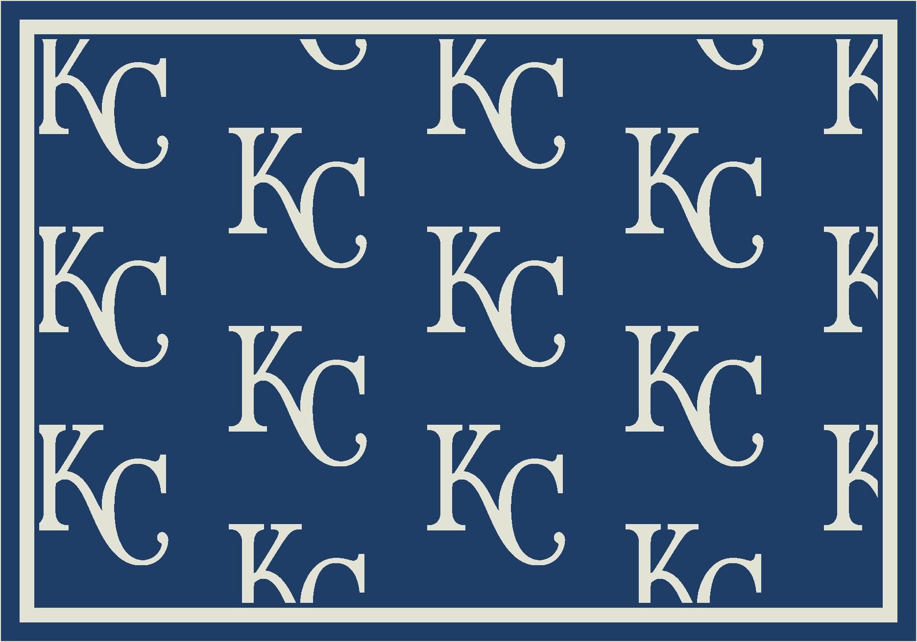 Download Kansas Royals Logo On A Blue Background Wallpaper