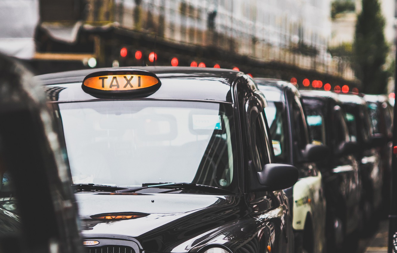 Wallpaper the city, street, London Taxi image for desktop, section разное