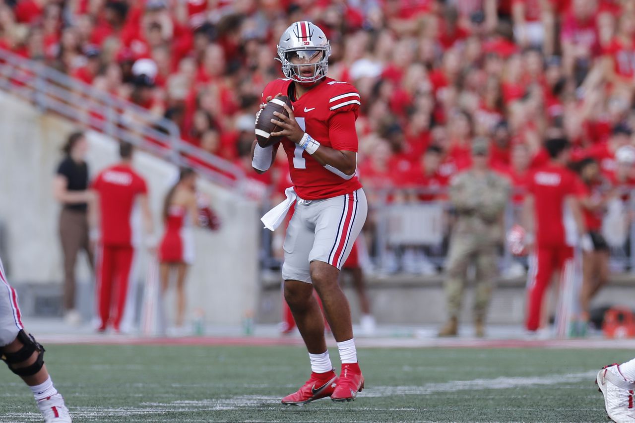 Grading C.J. Stroud in Ohio State football's home win against Tulsa