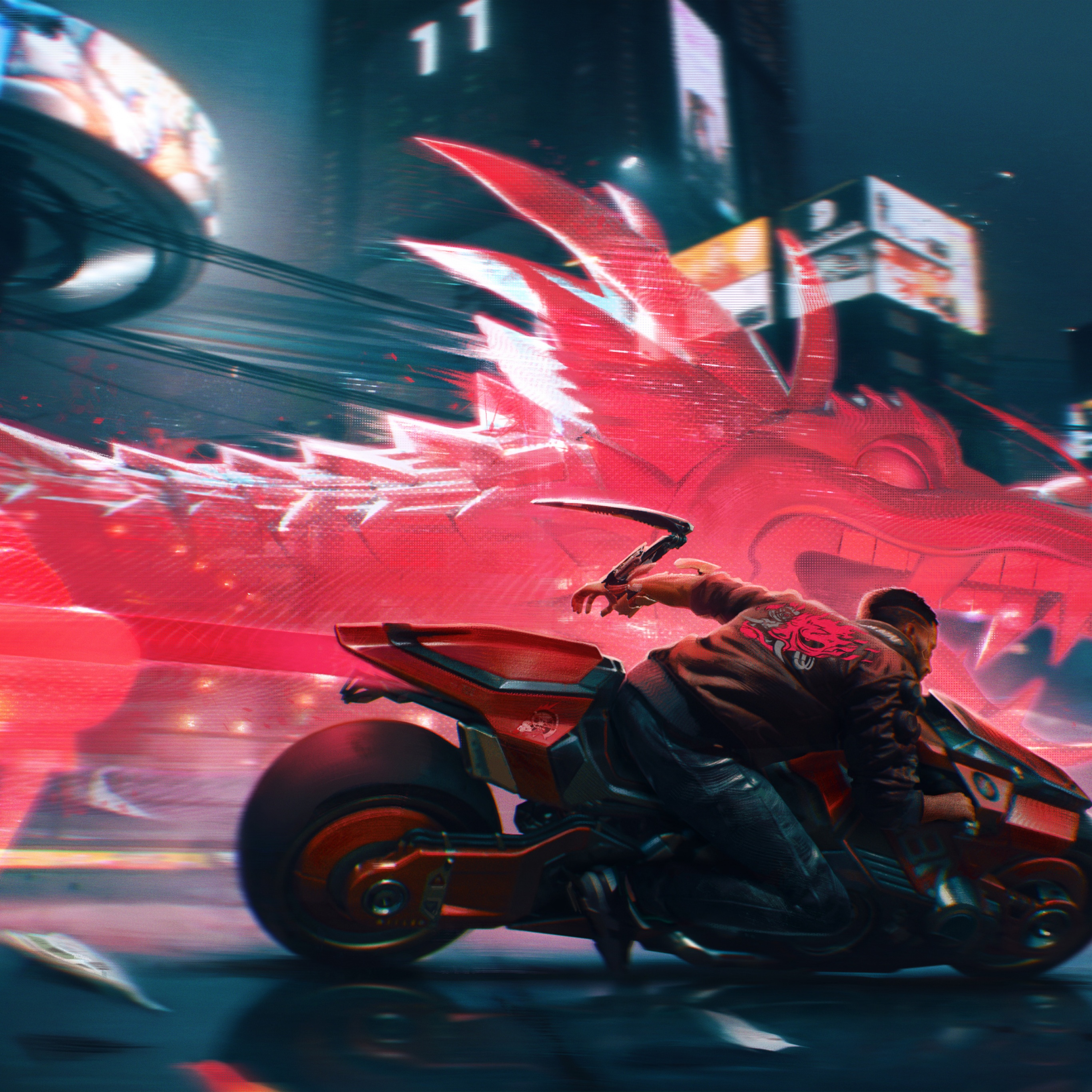 Cyberpunk 2077 Wallpaper 4K, Dragon Boat Festival, Graphics CGI