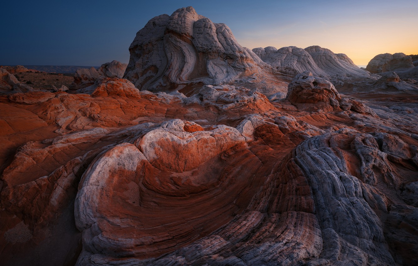 Wallpaper nature, rocks, AZ, Utah, USA, White Pocket, a national Park Vermilion Cliffs image for desktop, section природа