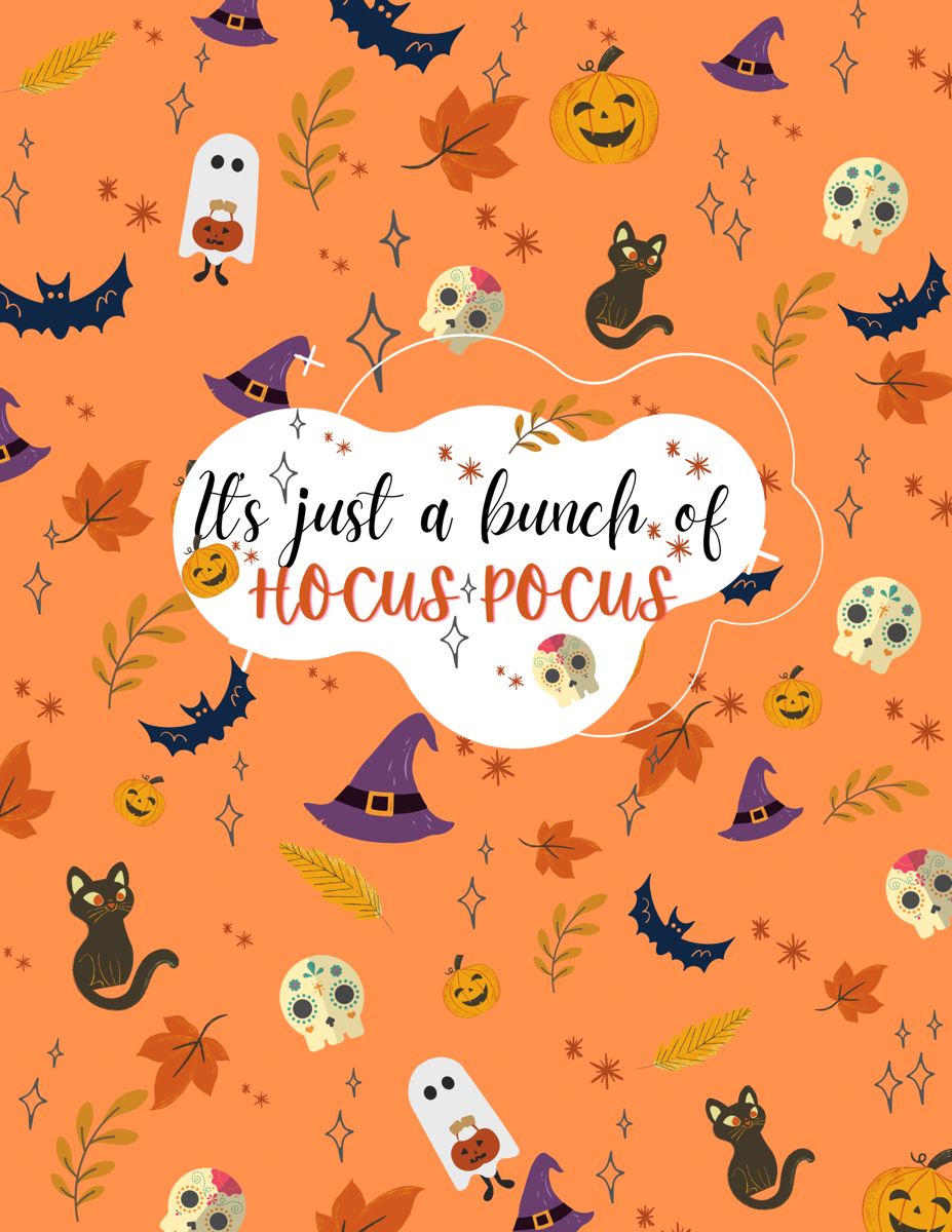 Halloween wallpaper- hocus pocus. Halloween wallpaper iphone, iPhone wallpaper fall, Cute fall wallpaper