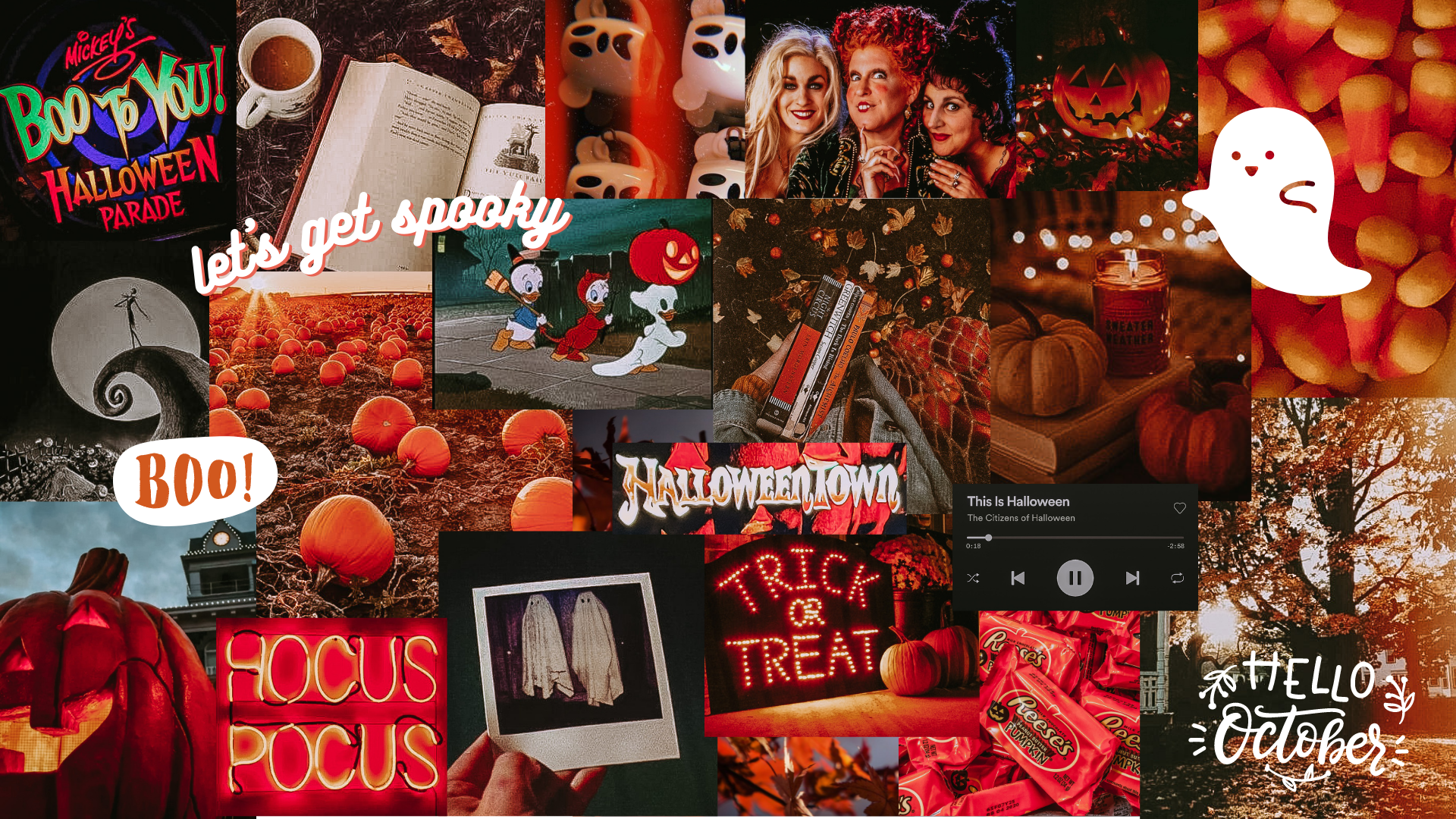 Free Nostalgic Halloween Desktop Wallpaper ⋆ Accidental Disney Family