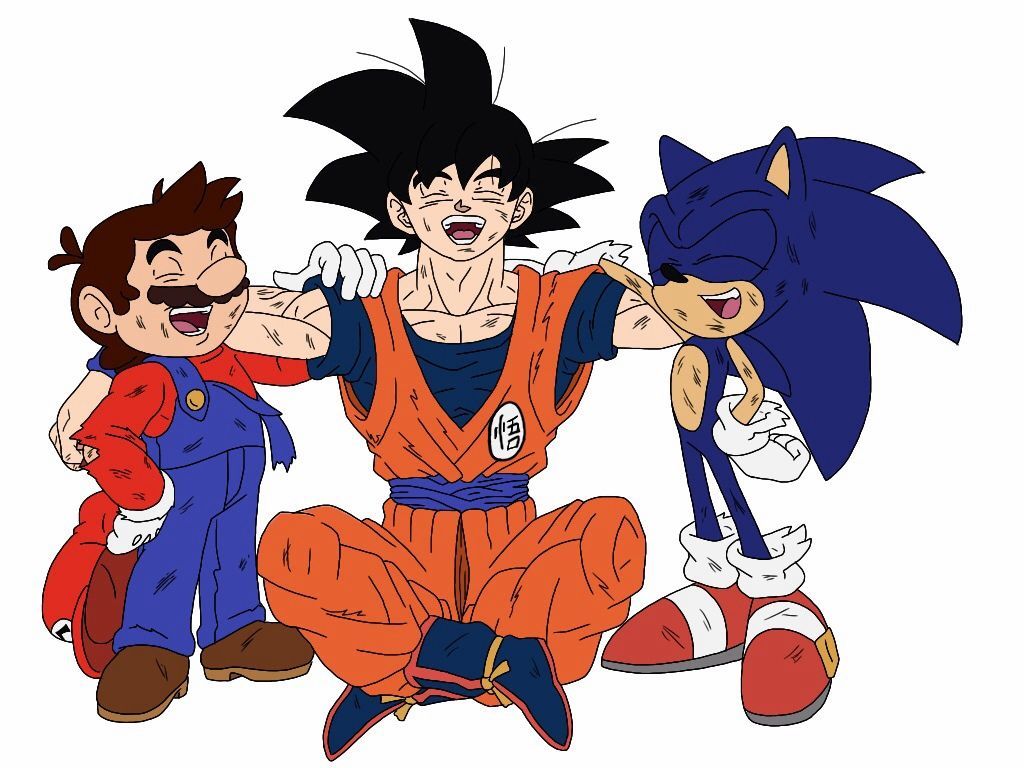 Sonic and Goku Wallpaper Free Sonic and Goku Background