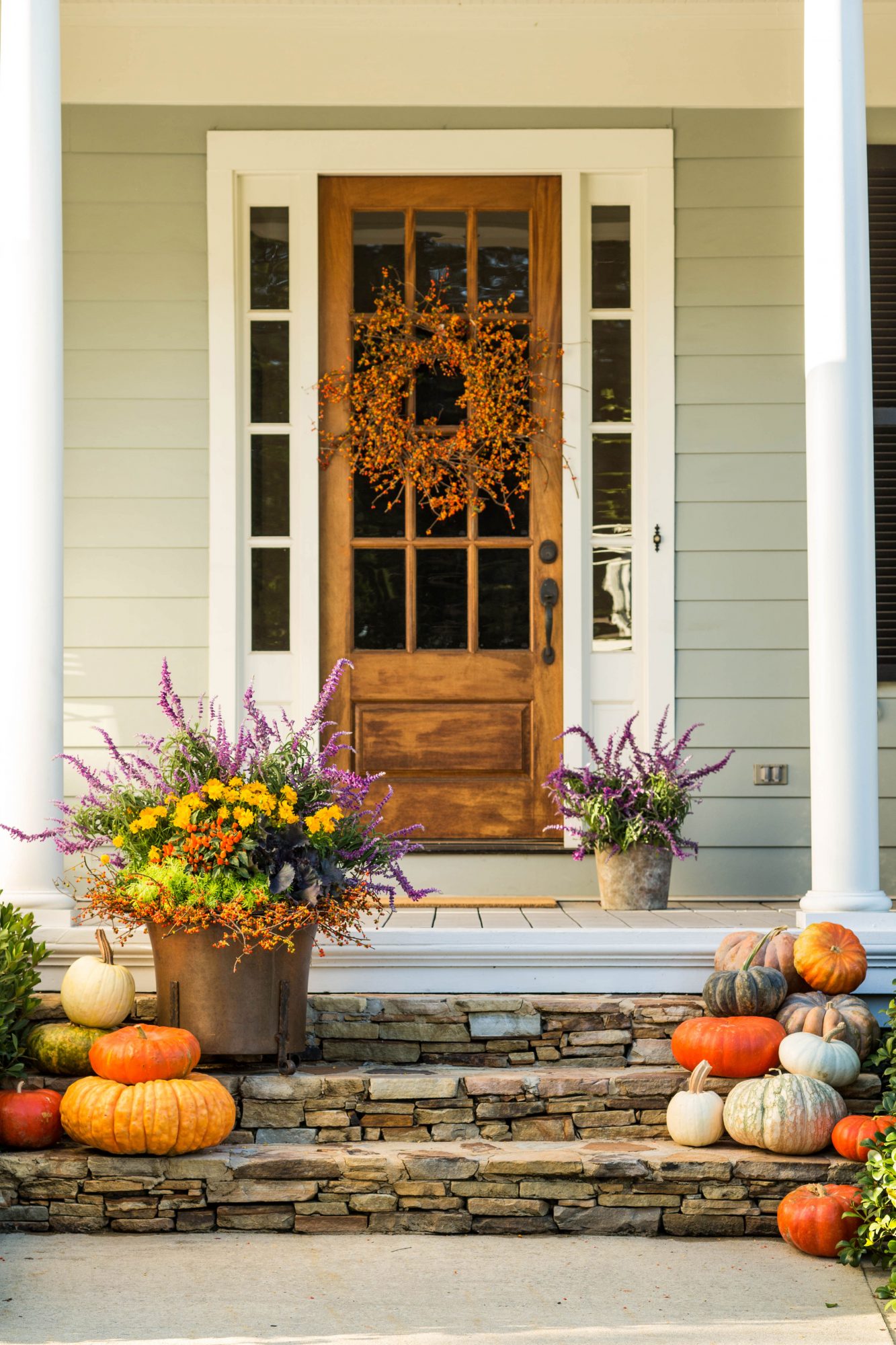 Festive Fall Front Porch Decorating Ideas