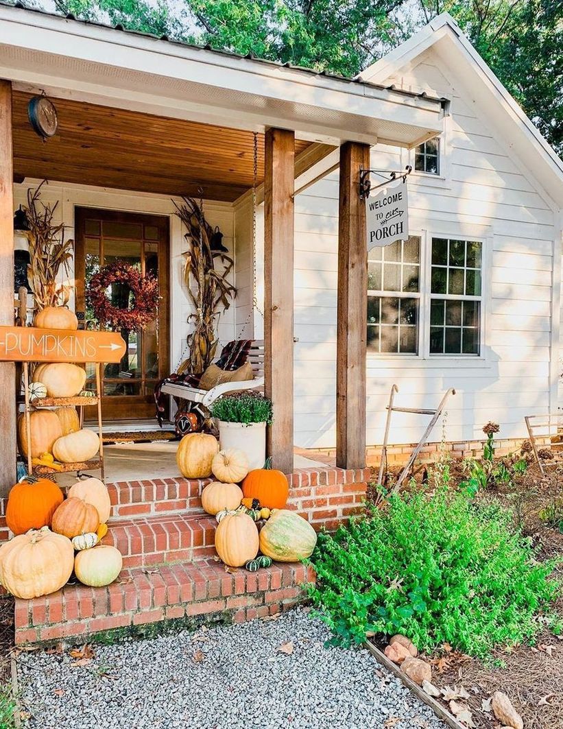 Amazing Fall Front Porch Decor Ideas