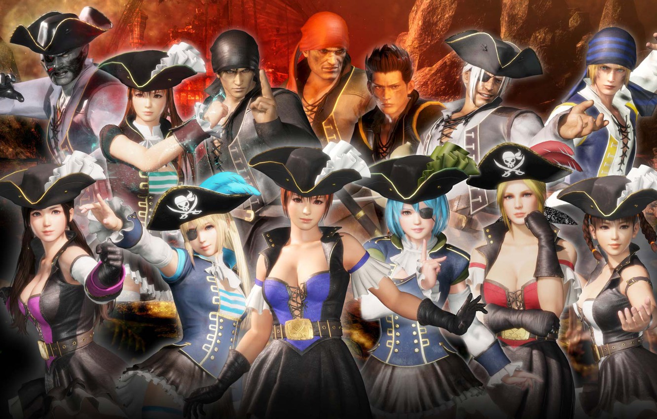 Wallpaper girls, pirates, guys, Dead or Alive - for desktop, section игры