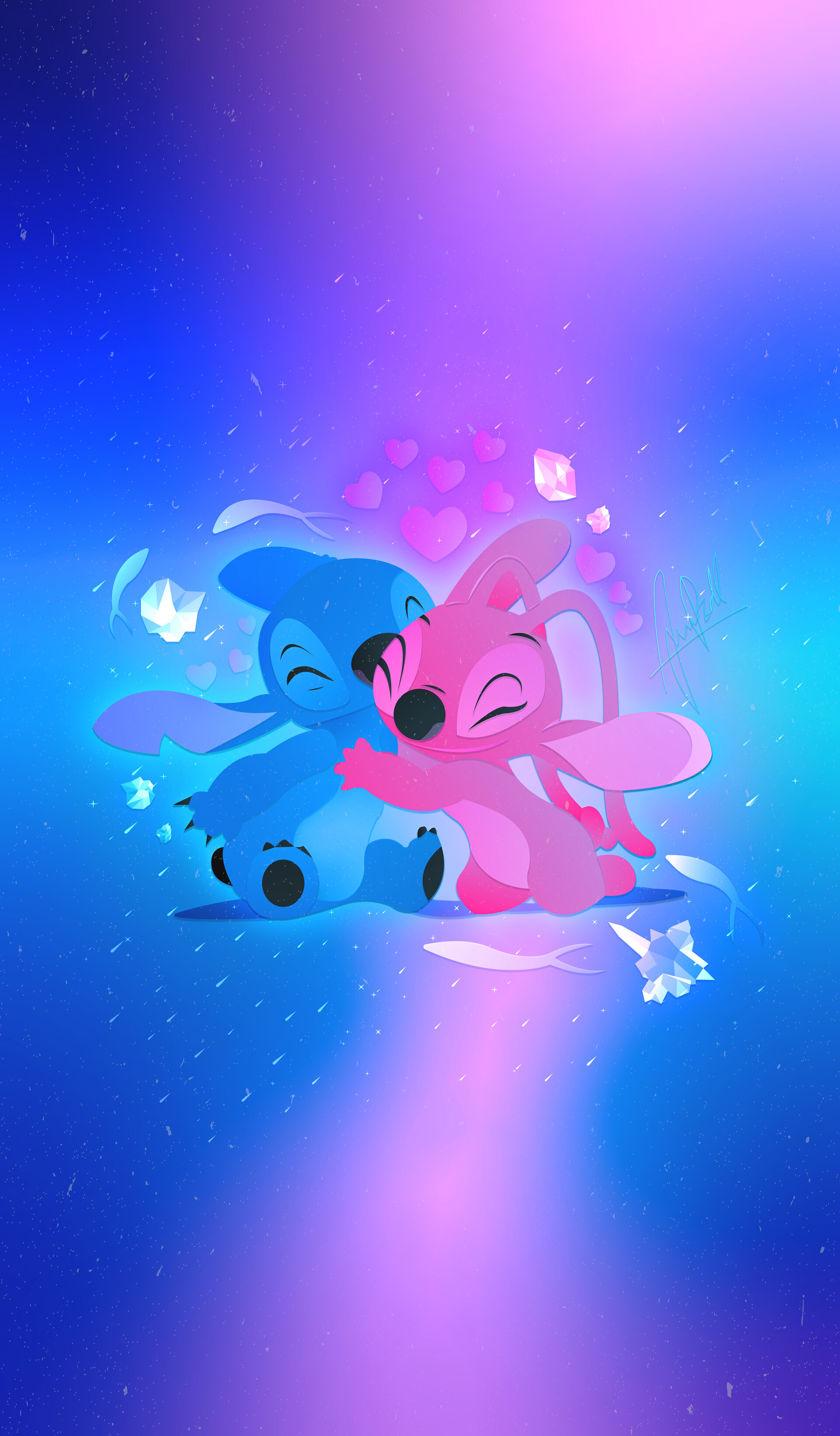 Share 74+ stitch and angel wallpaper - in.cdgdbentre