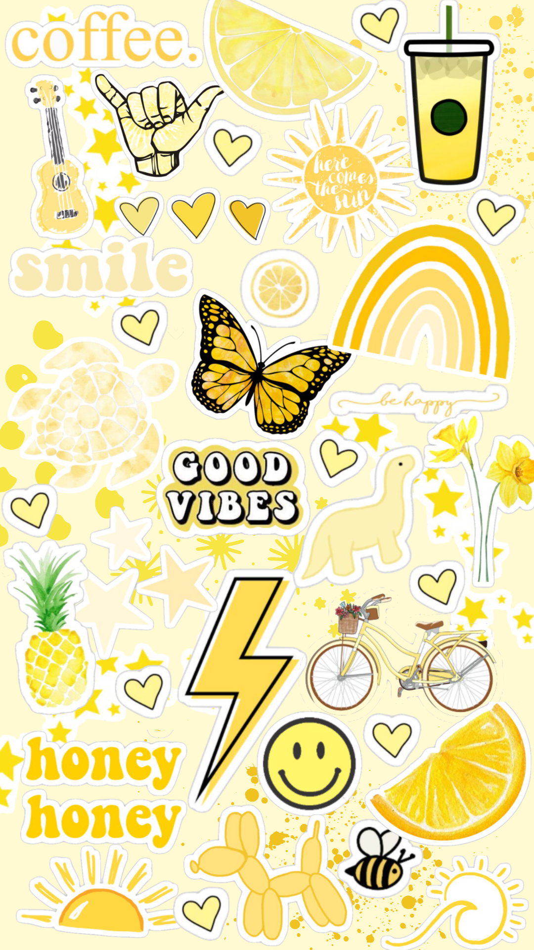 Yellow phone wallpaper. Wallpaper, Good vibes, Phone wallpaper