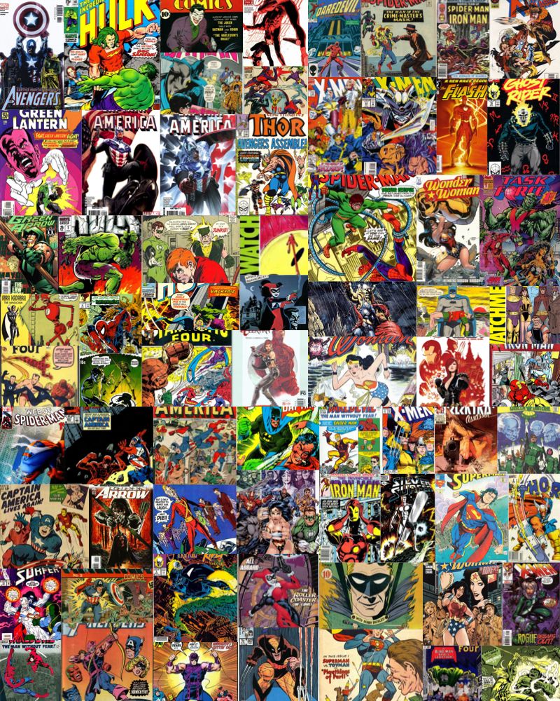 Comic Covers Phone Wallpaper