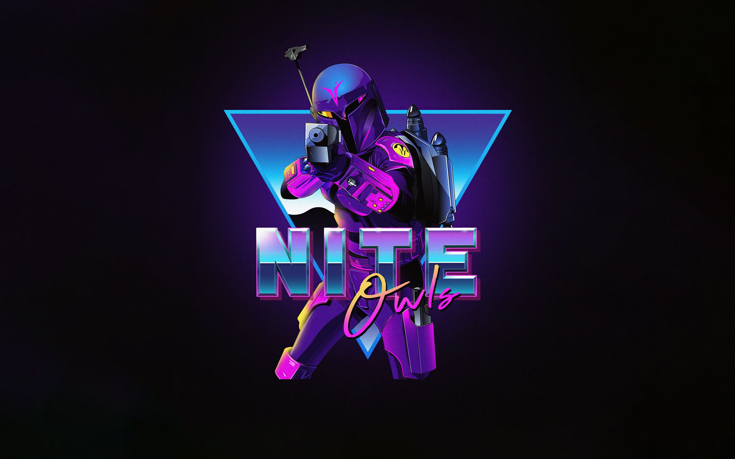 retro star wars minimal Mac Wallpaper Download