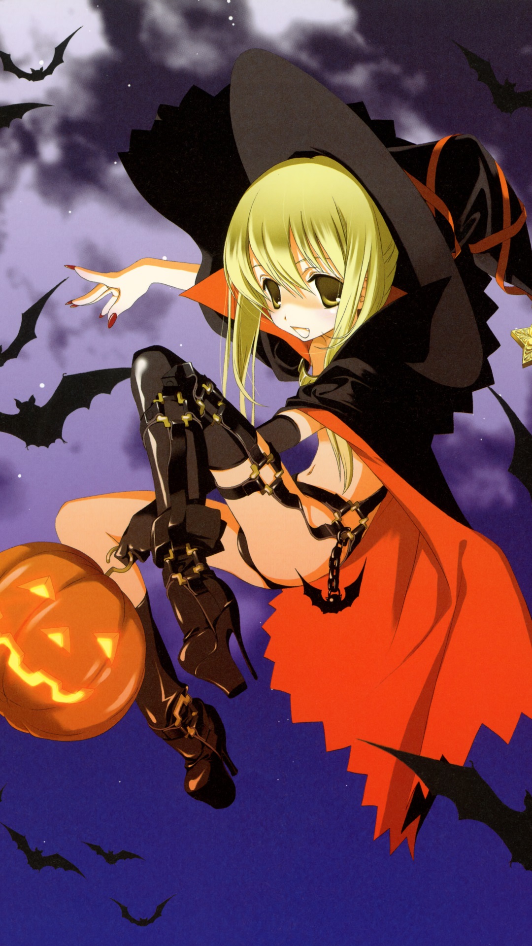 halloween phone wallpaper, black cat, organism, cat, darkness, fiction