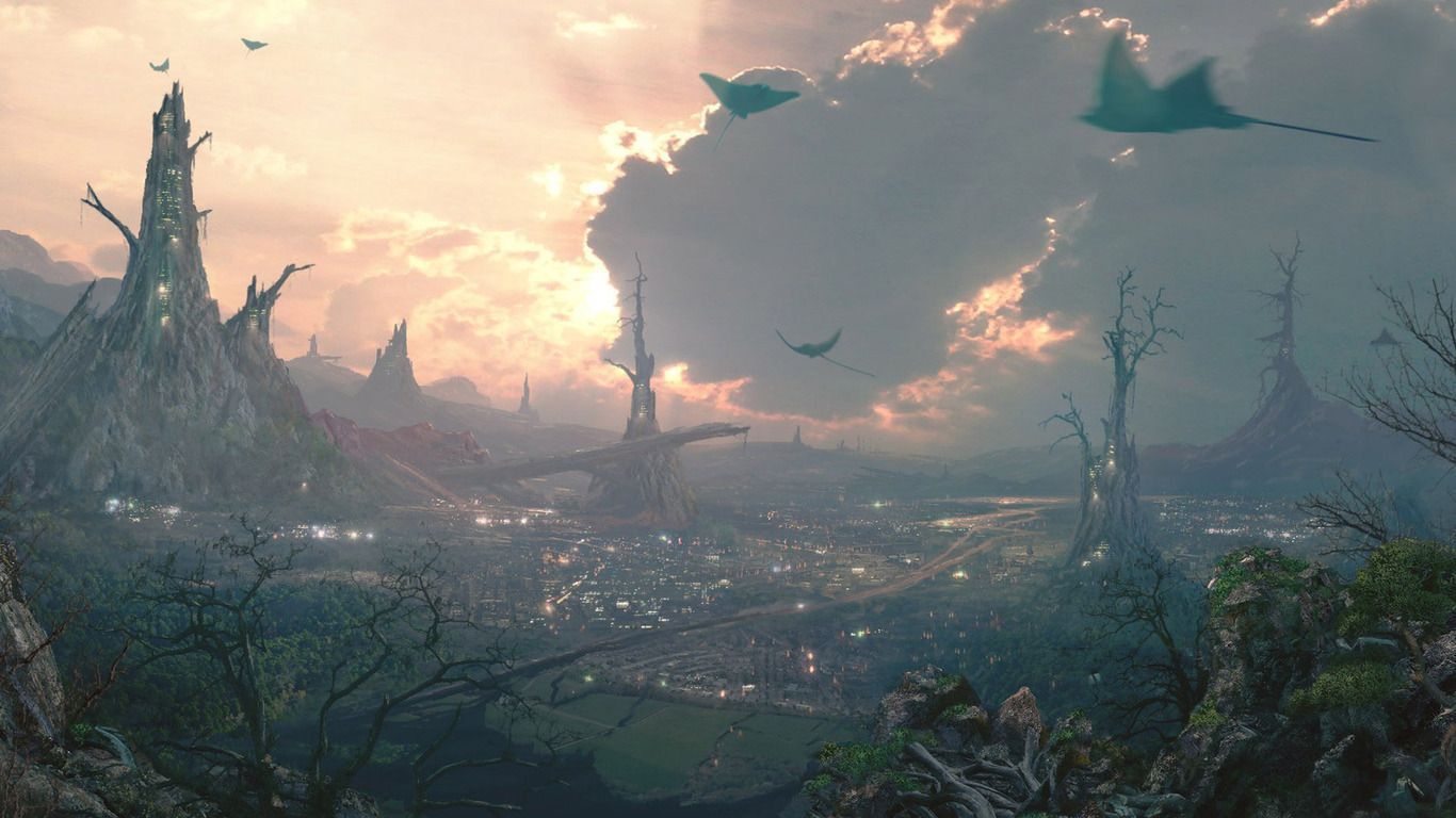 Forest City Wallpaper