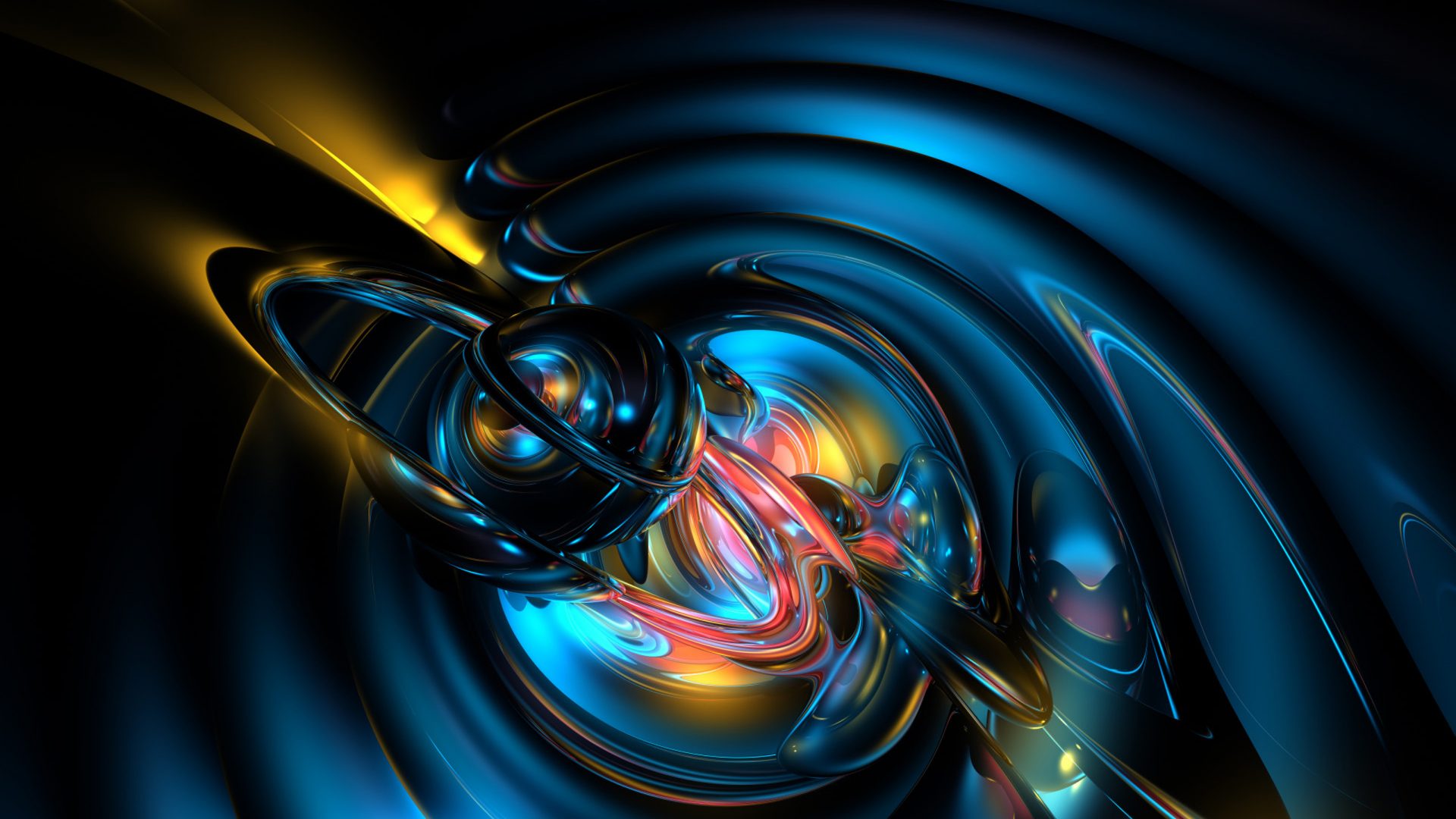 Abstract 3 D Blue Graphics Art Works HD Wallpaper For Desk For Your XFCE Desktop