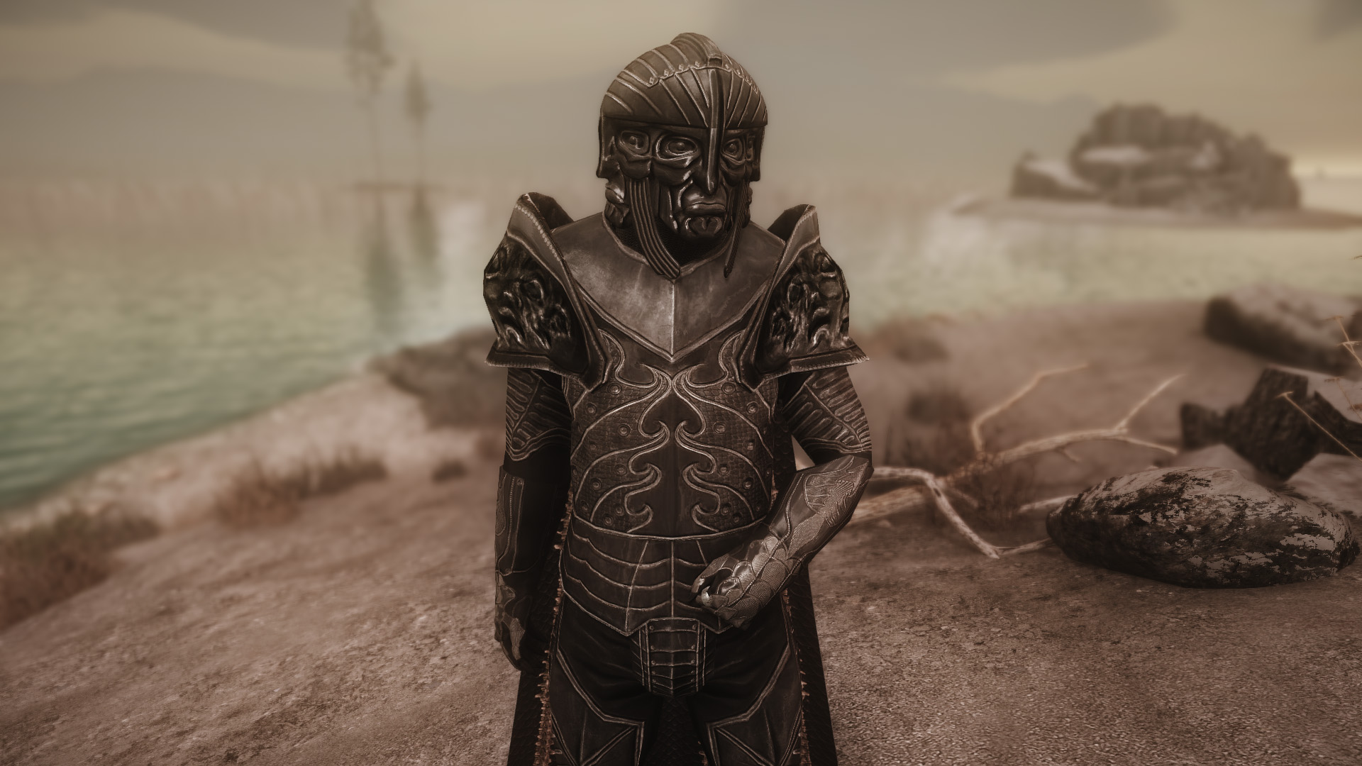 A necromonger takes a break at Skyrim Special Edition Nexus and Community