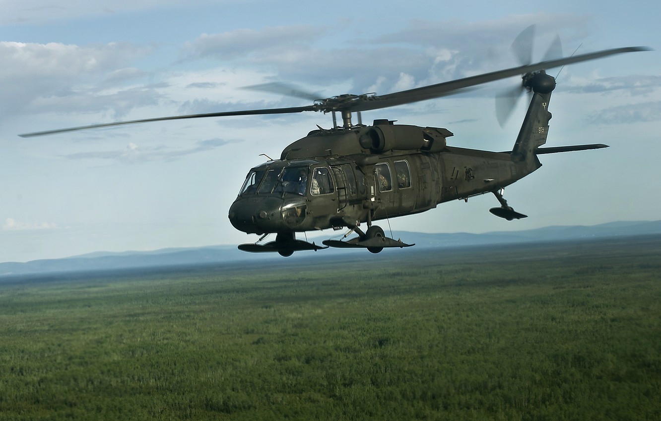 Wallpaper flight, helicopter, multipurpose, UH- Black Hawk, Black Hawk image for desktop, section авиация