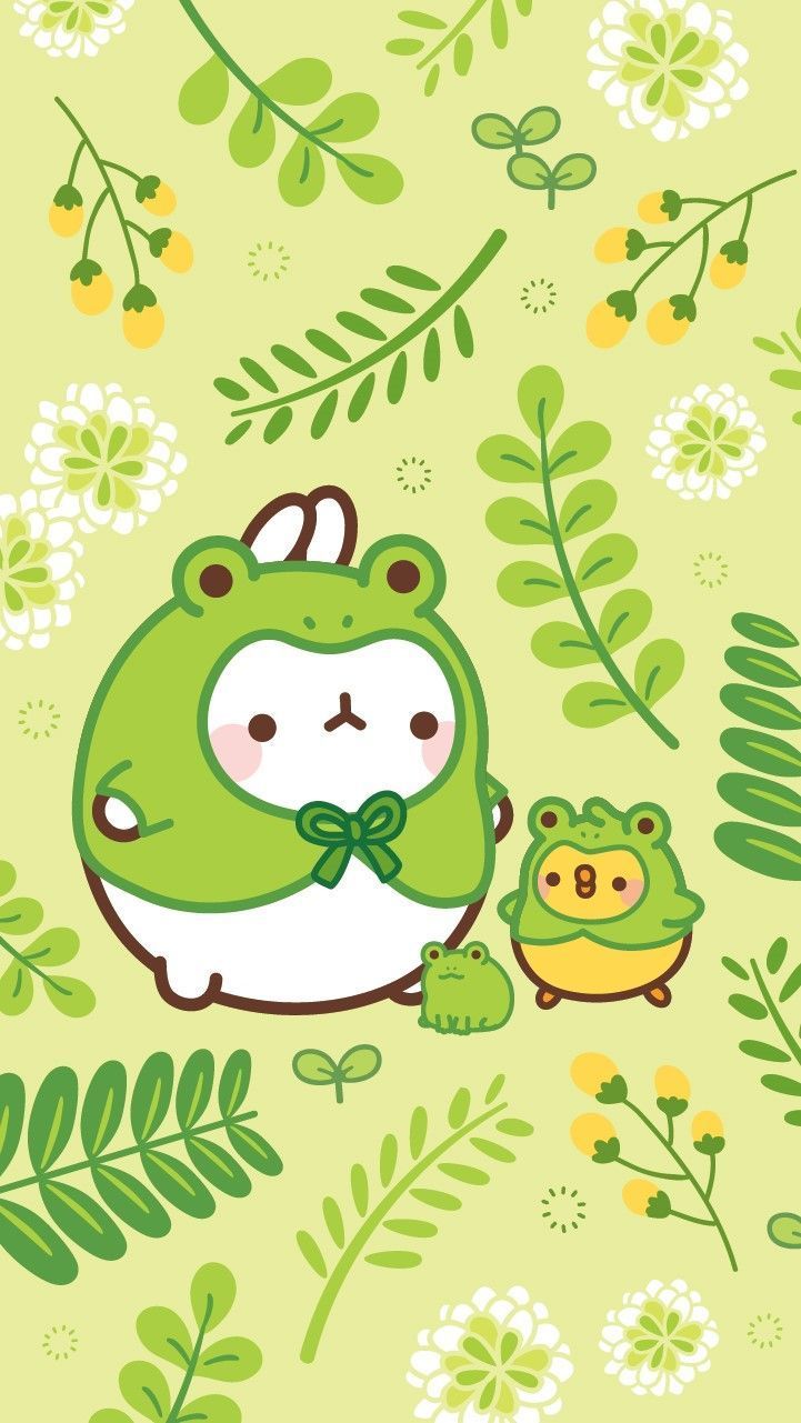 Premium Vector  Cute green frogs seamless pattern