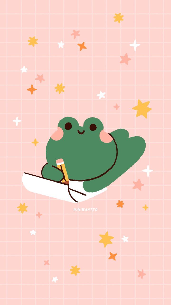 Nini on Twitter. Frog wallpaper, Wallpaper iphone cute, Cute patterns wallpaper